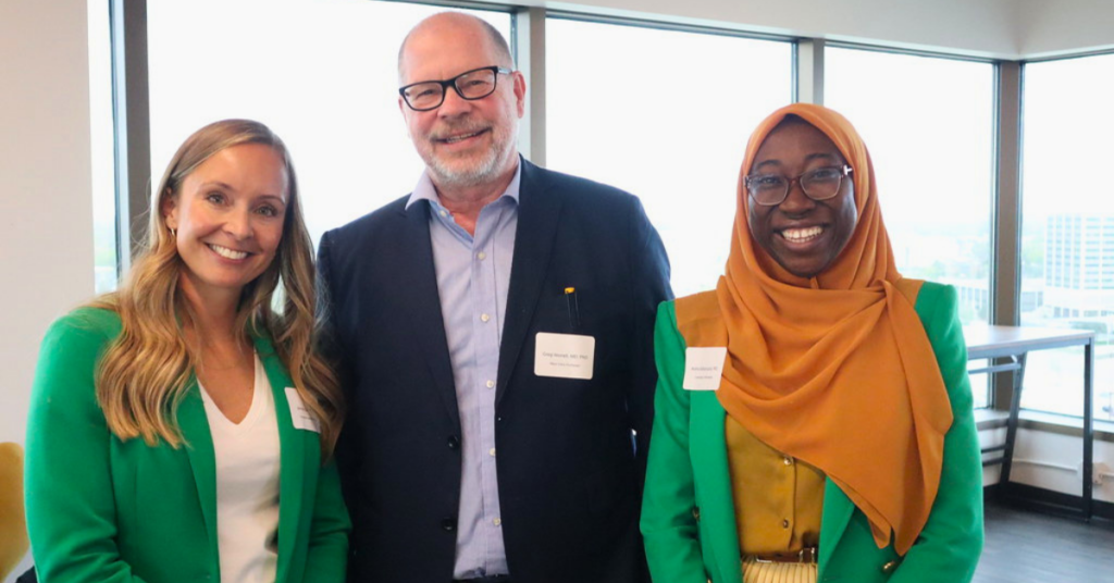 EFMN Executive Director and EpiForum Presenters smile for a photo